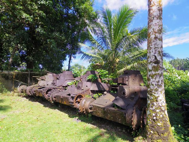 画像: アメリカ本土上陸に備えて配備された戦車