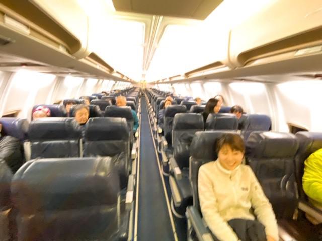 画像: 機内はクラブツーリズムのお客様だけ!/弊社スタッフ和田撮影