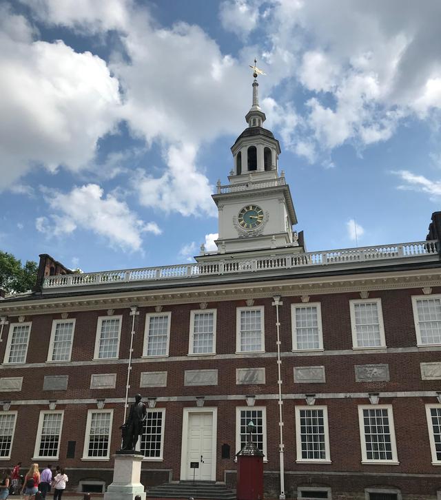 画像: アメリカ独立宣言を採択した建物・独立記念館(筆者撮影)