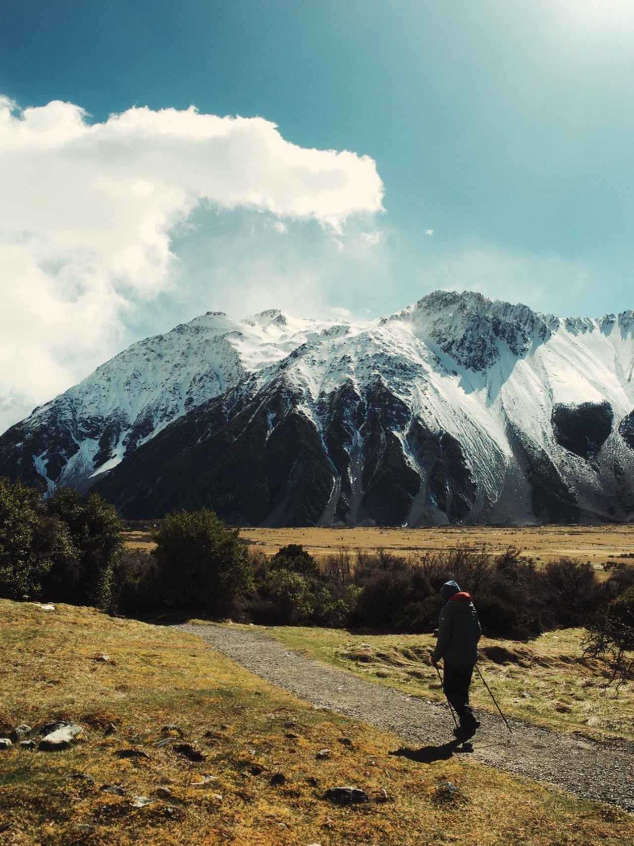 画像: マウントクック・ハイキングルート(添乗員撮影)