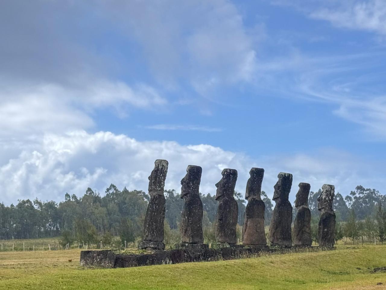 画像: アフ・アキビのモアイ(弊社スタッフ撮影)
