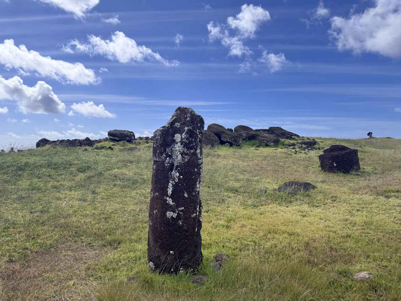 画像: 女性像といわれるアフ・ビナプのモアイ(弊社スタッフ撮影)