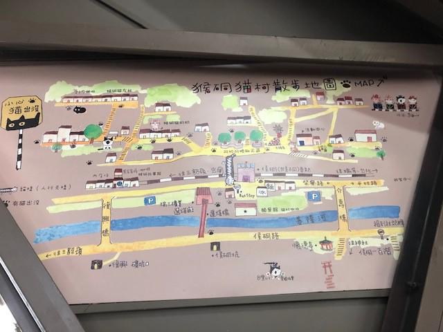 画像: 猫村の地図/水野撮影