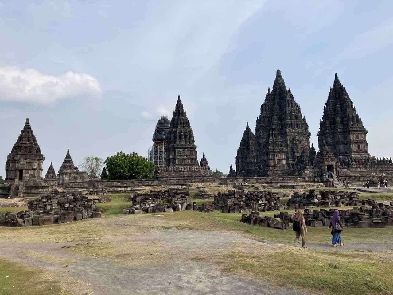画像: 修復中の寺院①(筆者撮影)