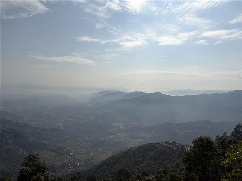 画像: プンディコットからの景色（弊社スタッフ撮影）