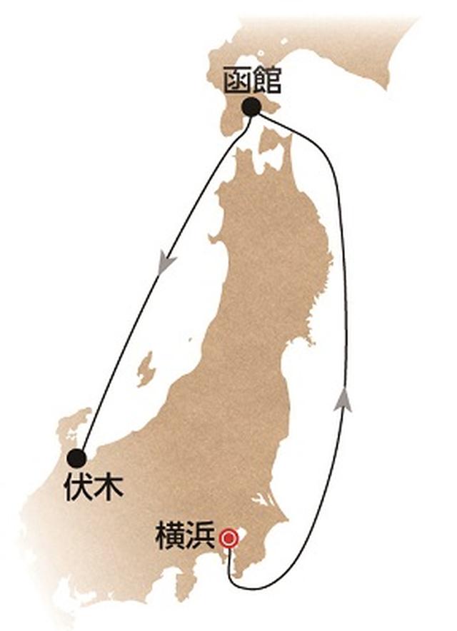画像: 航路図(イメージ/天候により変更となる場合がございます)