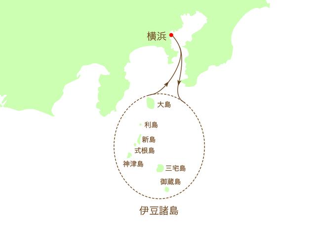 画像: 伊豆諸島周遊イメージマップ