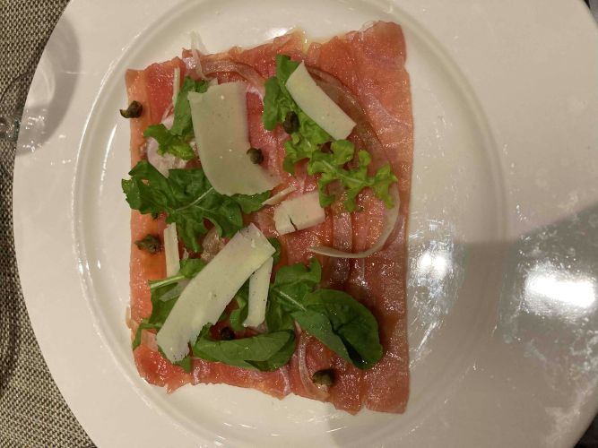 画像: イタリアンレストラン・マンフレディースの前菜（筆者撮影）