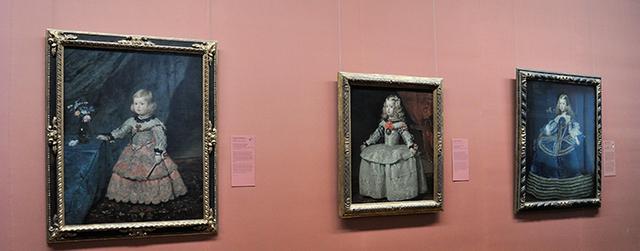 画像: ヴェラスケスが描いたマルガリータの3枚の肖像画 美術史美術館所蔵