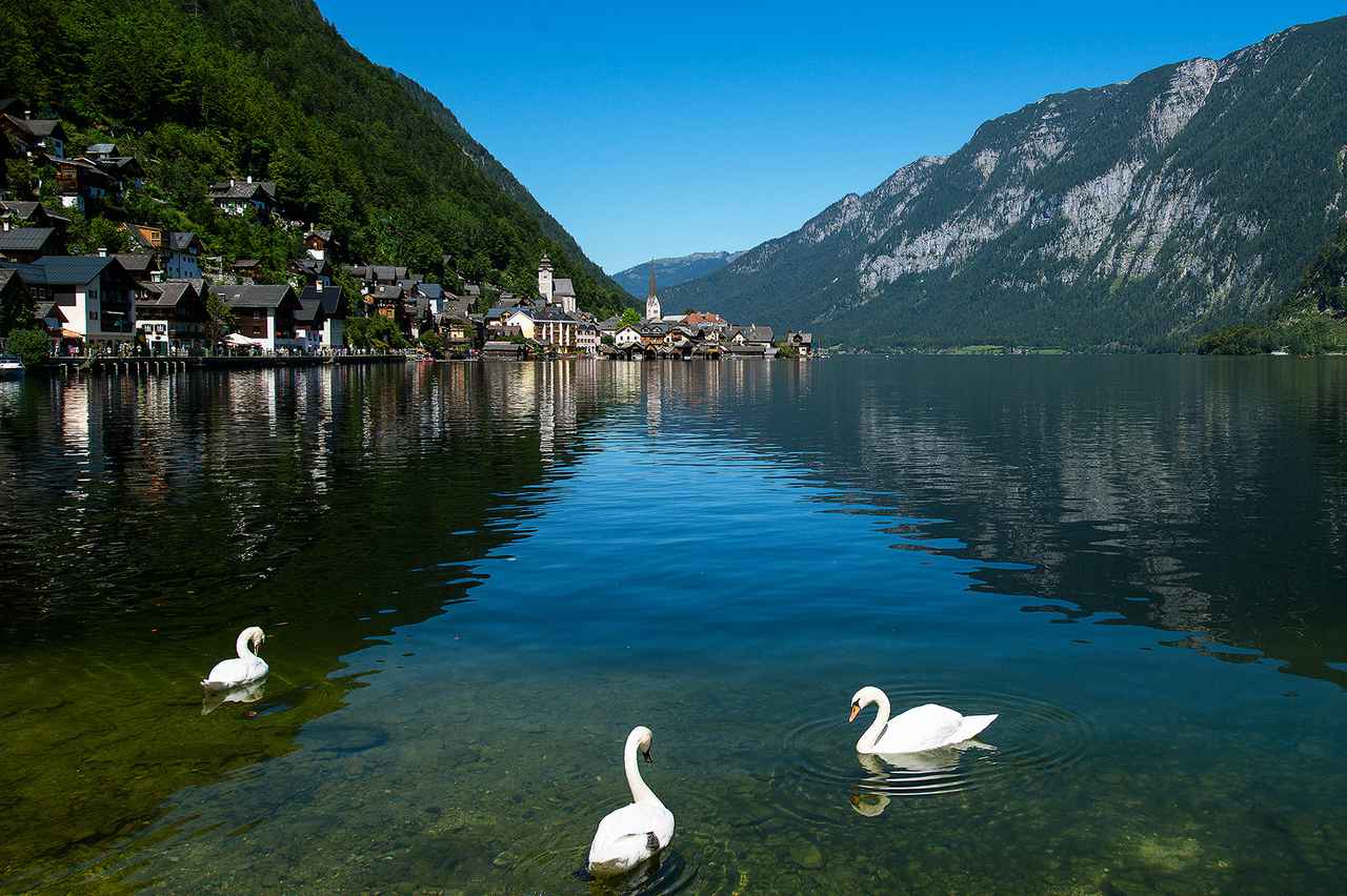画像: 世界遺産ハルシュタットの街並み