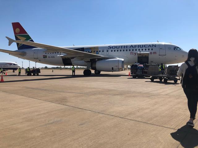画像: 南アフリカ航空(リビングストーン → ケープタウン)2019年7月 担当者撮影