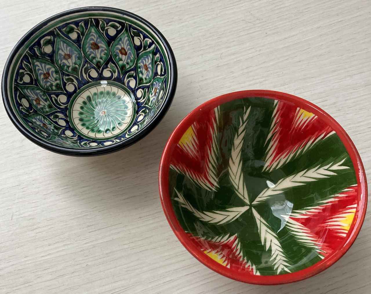 画像: ウズベキスタンの陶器／添乗員撮影