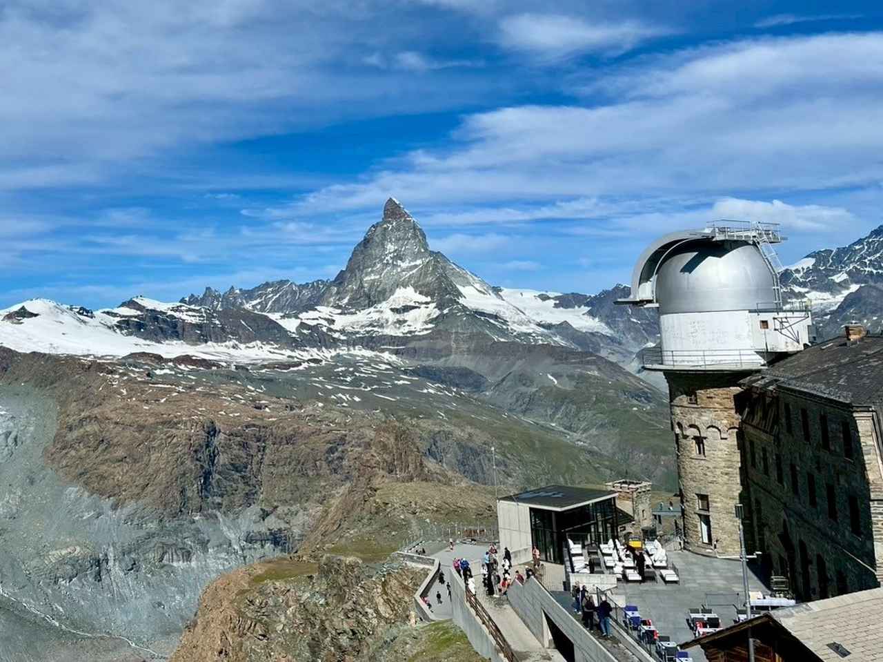 画像: ６月末のマッターホルン（弊社添乗員撮影）