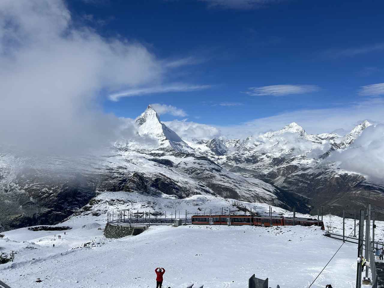 画像: ９月末のマッターホルン（執筆者撮影）