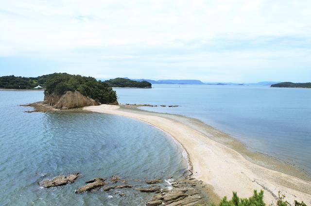画像: 小豆島:エンジェルロード(干潮時イメージ)