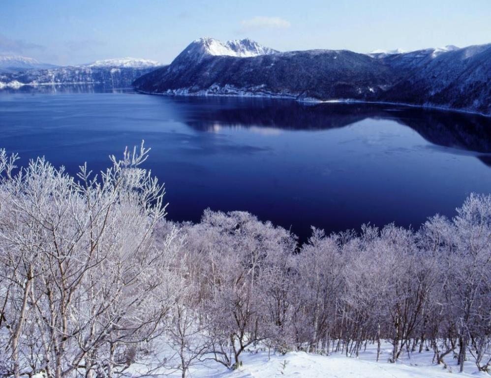 画像: 摩周湖(イメージ)※雪景色は自然現象により、ご覧いただけない場合がございます