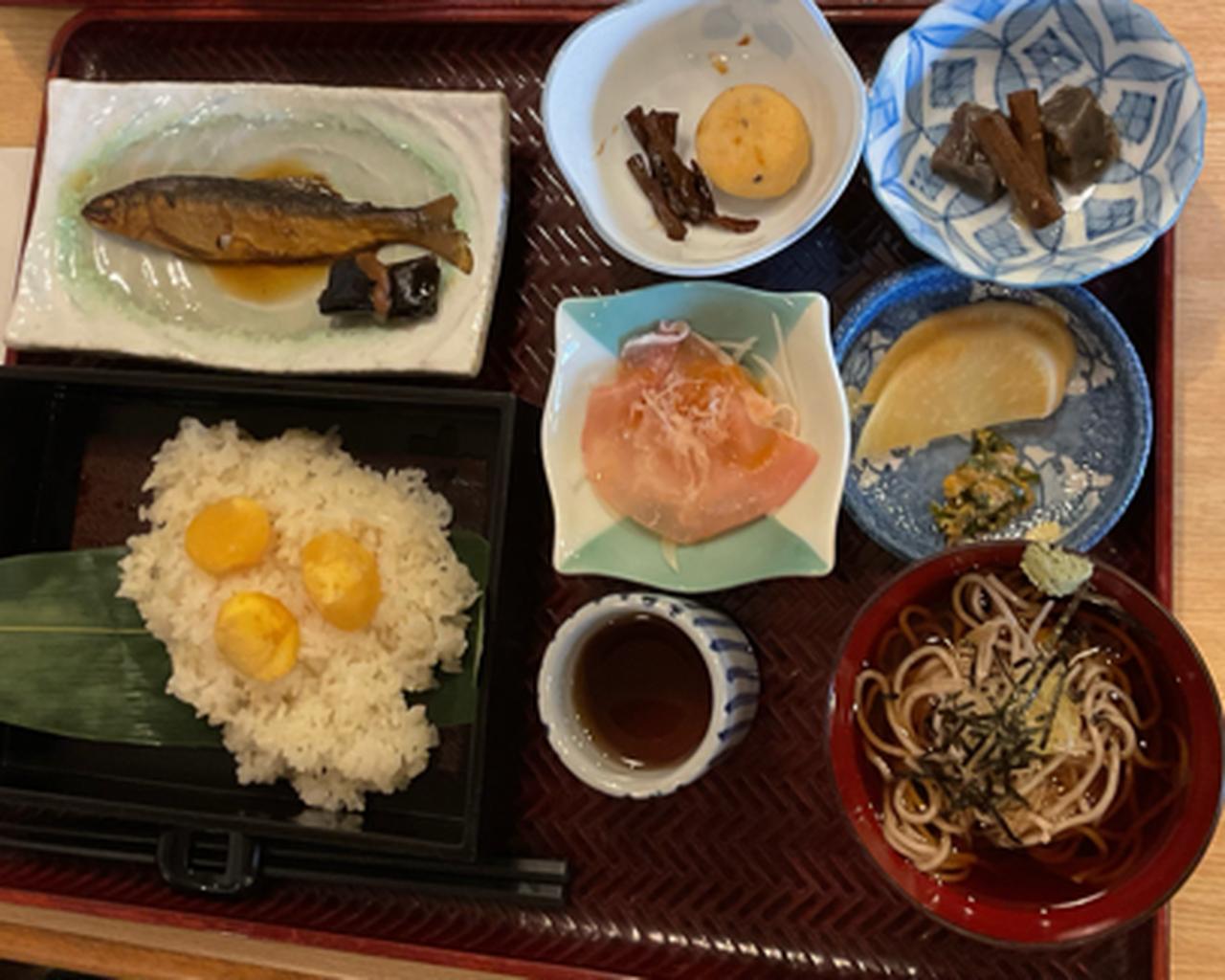 画像: 「栗助」での昼食（イメージ）※昼食会場は「栗助」ではない場合もございます。