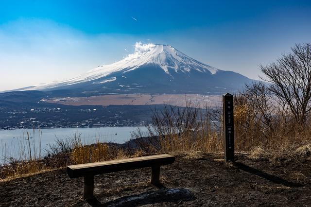 画像: 大平山山頂から望む絶景の富士山