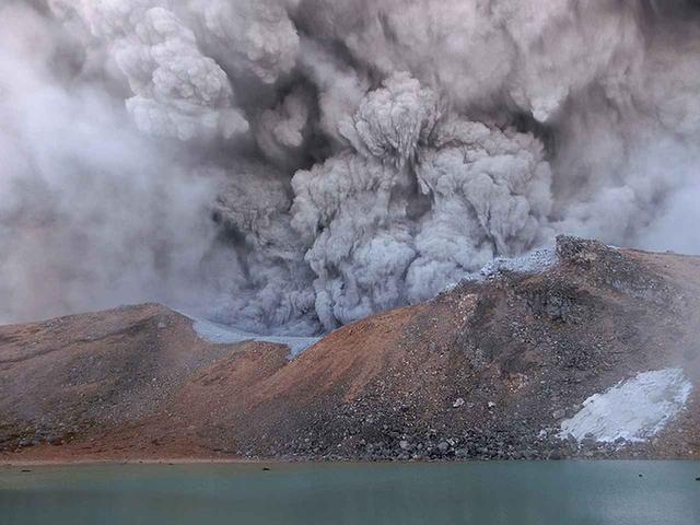 画像1: 御嶽山噴火当時の写真