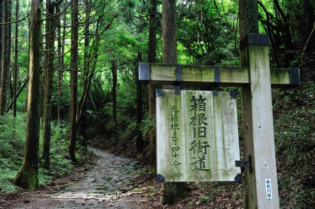 画像: 箱根峠 石畳の道の入り口。
