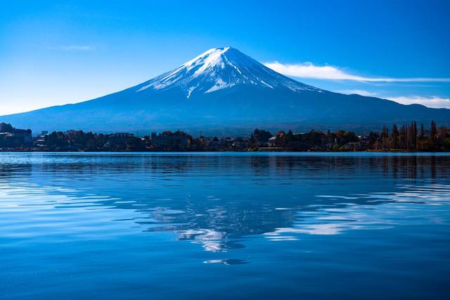 画像: 富士山と河口湖