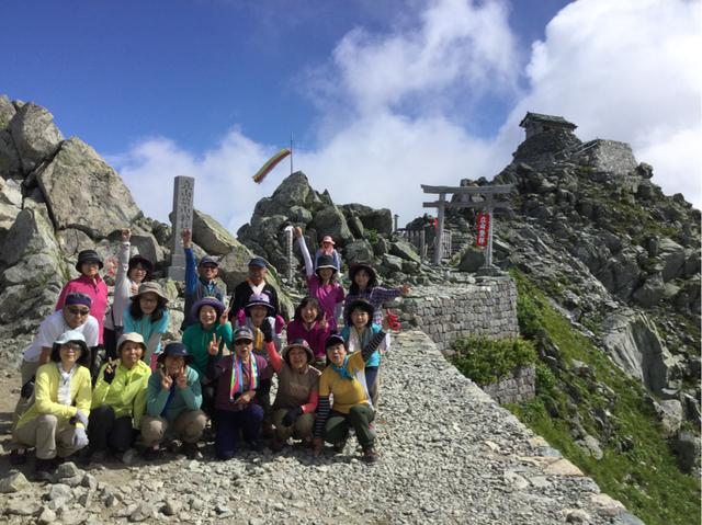 画像1: 立山・雄山にみんなで登頂記念パチリ