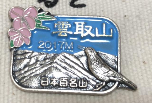 画像: 各山のピンバッジ
