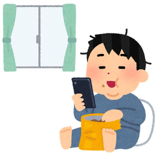 画像: 私も外出自粛中はこんな感じでした…笑
