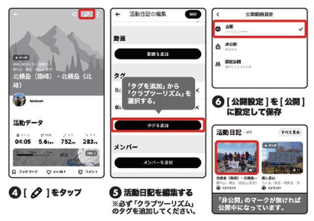 画像2: 活動日記の投稿方法
