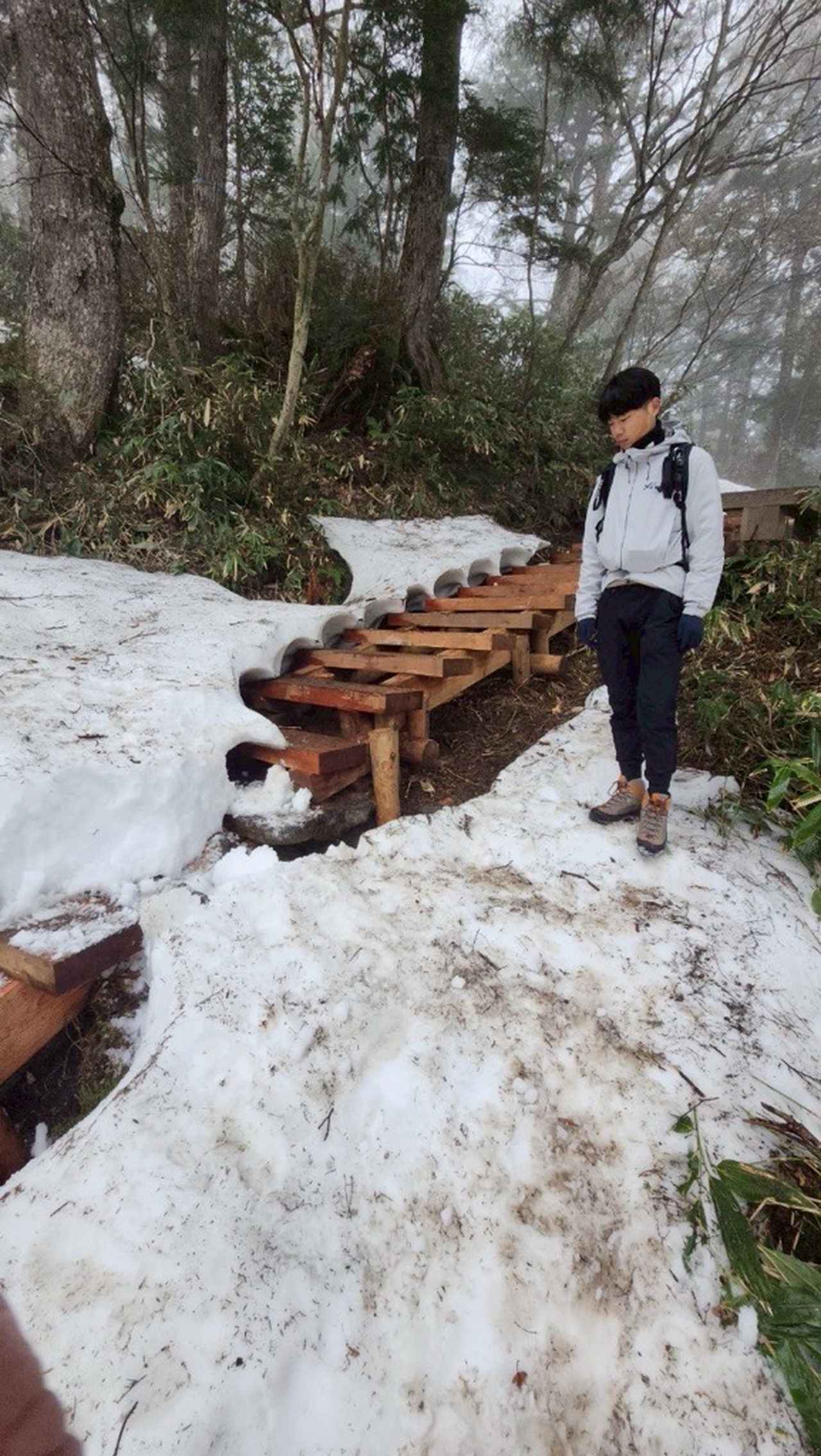画像: 木道の階段も見え隠れ…(スタッフ撮影/25.5撮影)