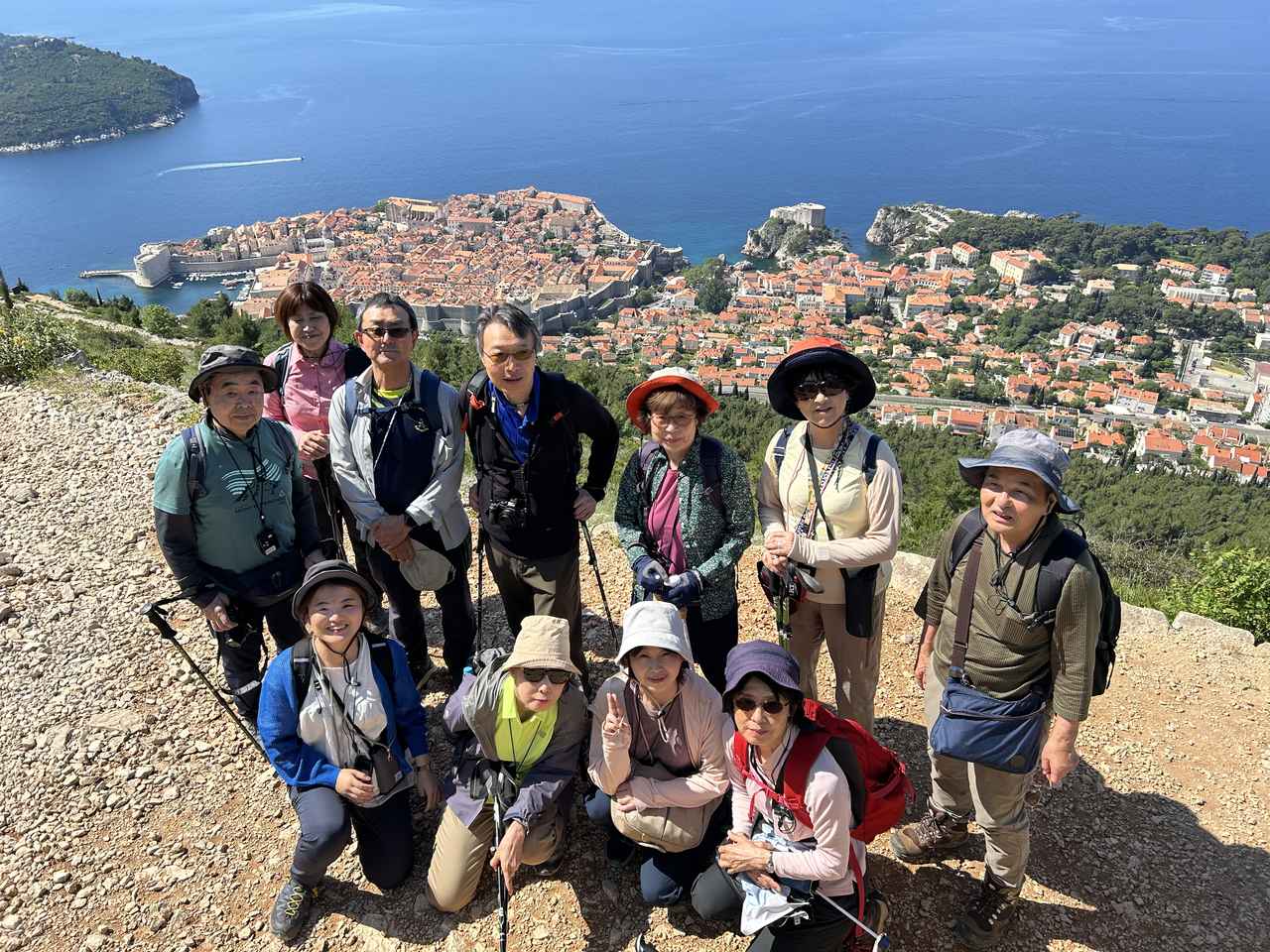 画像: スルジ山からドブロブニク旧市街を見下ろして