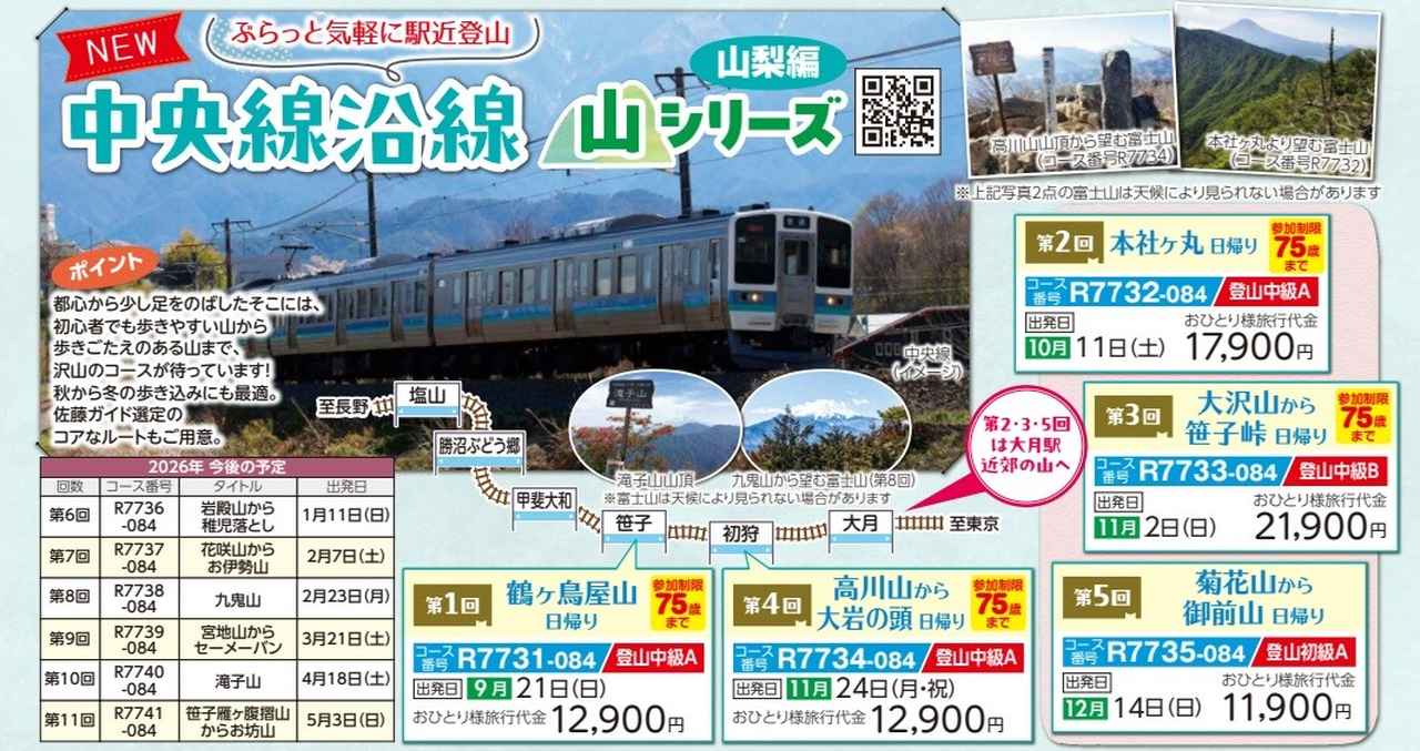 画像: 中央線沿線山シリーズ~山梨編~