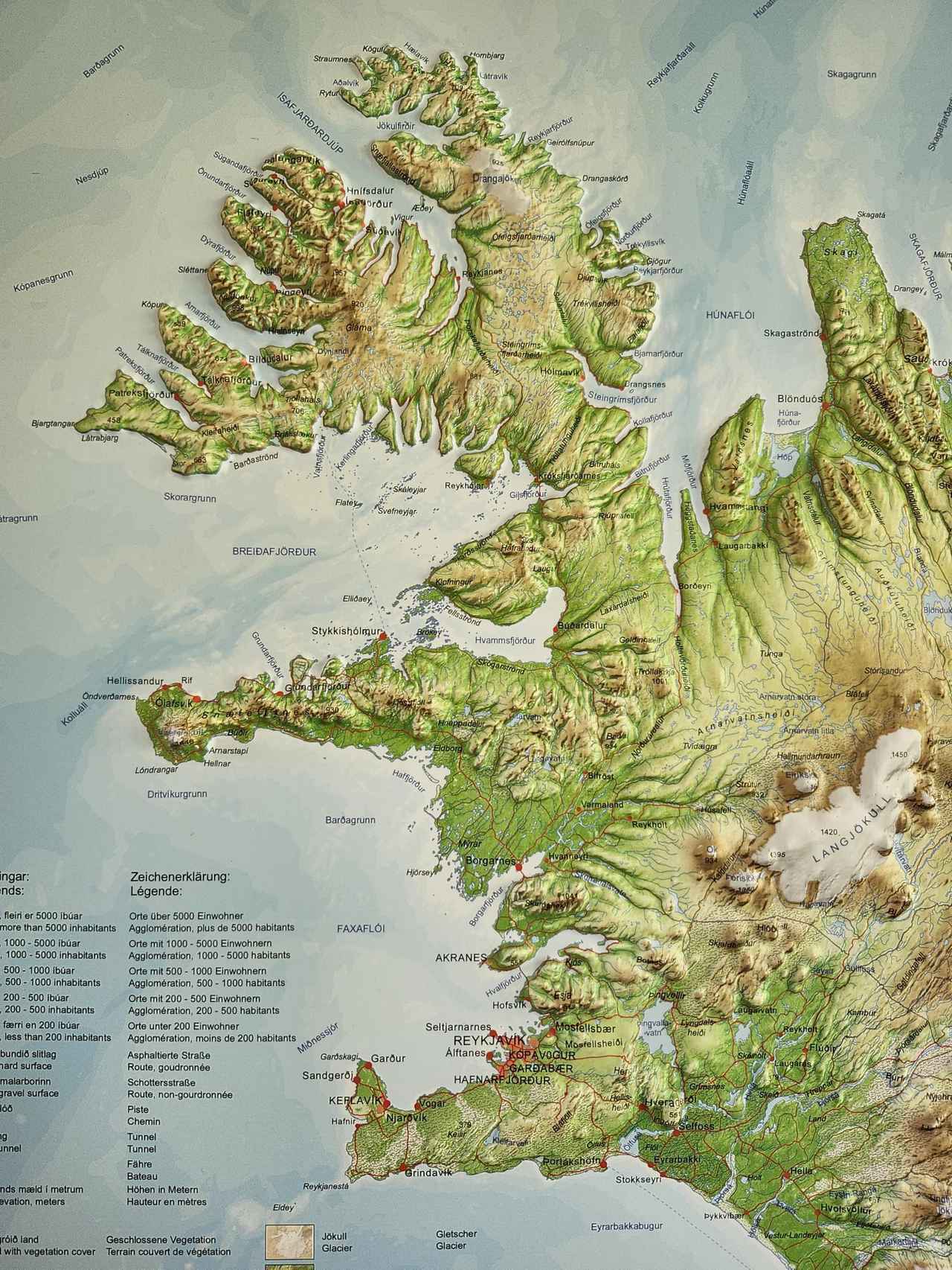 画像: 今回旅したアイスランド西側のマップ