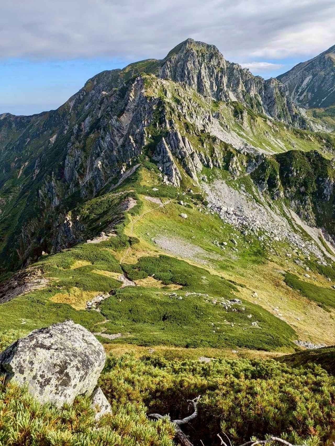 画像: 獅子岳から見た鬼岳と龍王岳