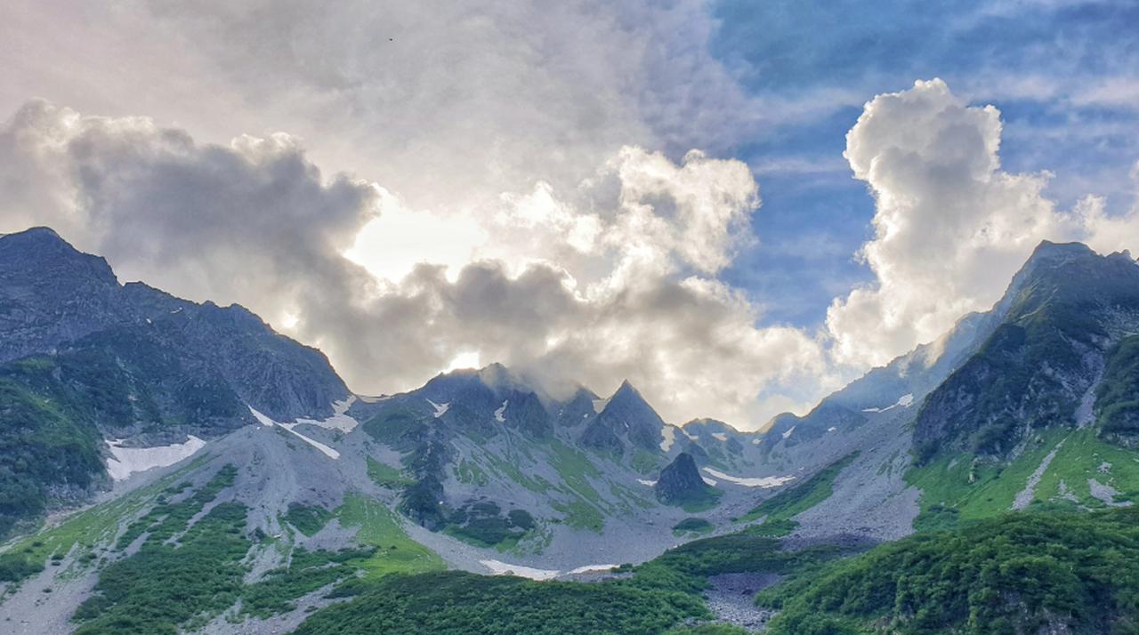 画像: 北アルプス・涸沢から見る穂高連峰