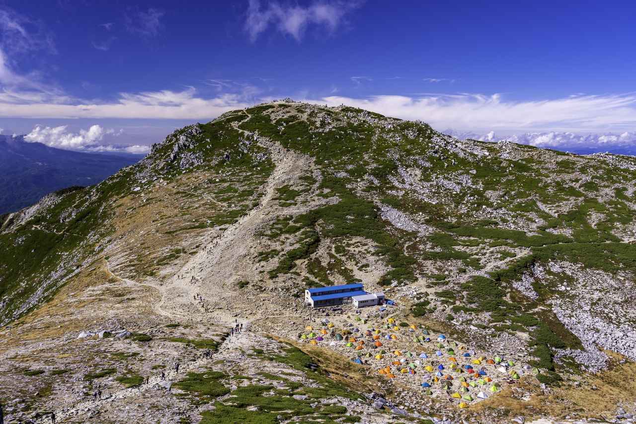 画像: ▲木曽駒ヶ岳（2.956ｍ）