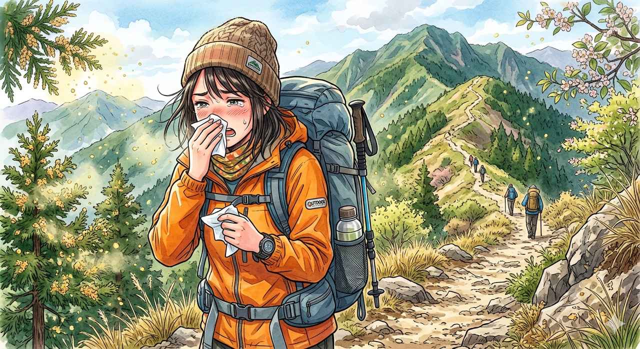 画像: 春は最高の登山シーズン。でも花粉が気になる…