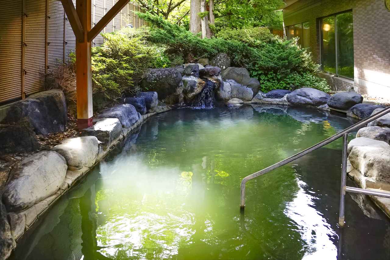 画像: 八峯苑 鹿の湯　露天風呂（イメージ）