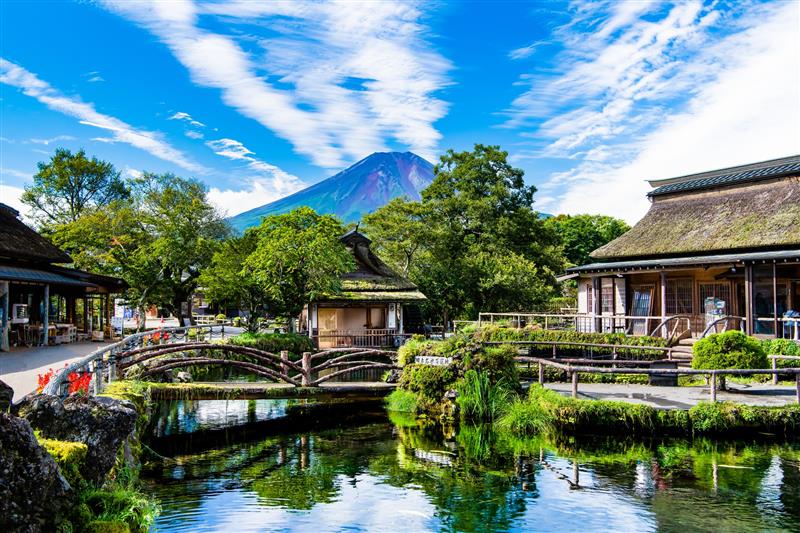 画像: 【下山後可自由選擇】山中湖溫泉入浴 或 忍野八海觀光!