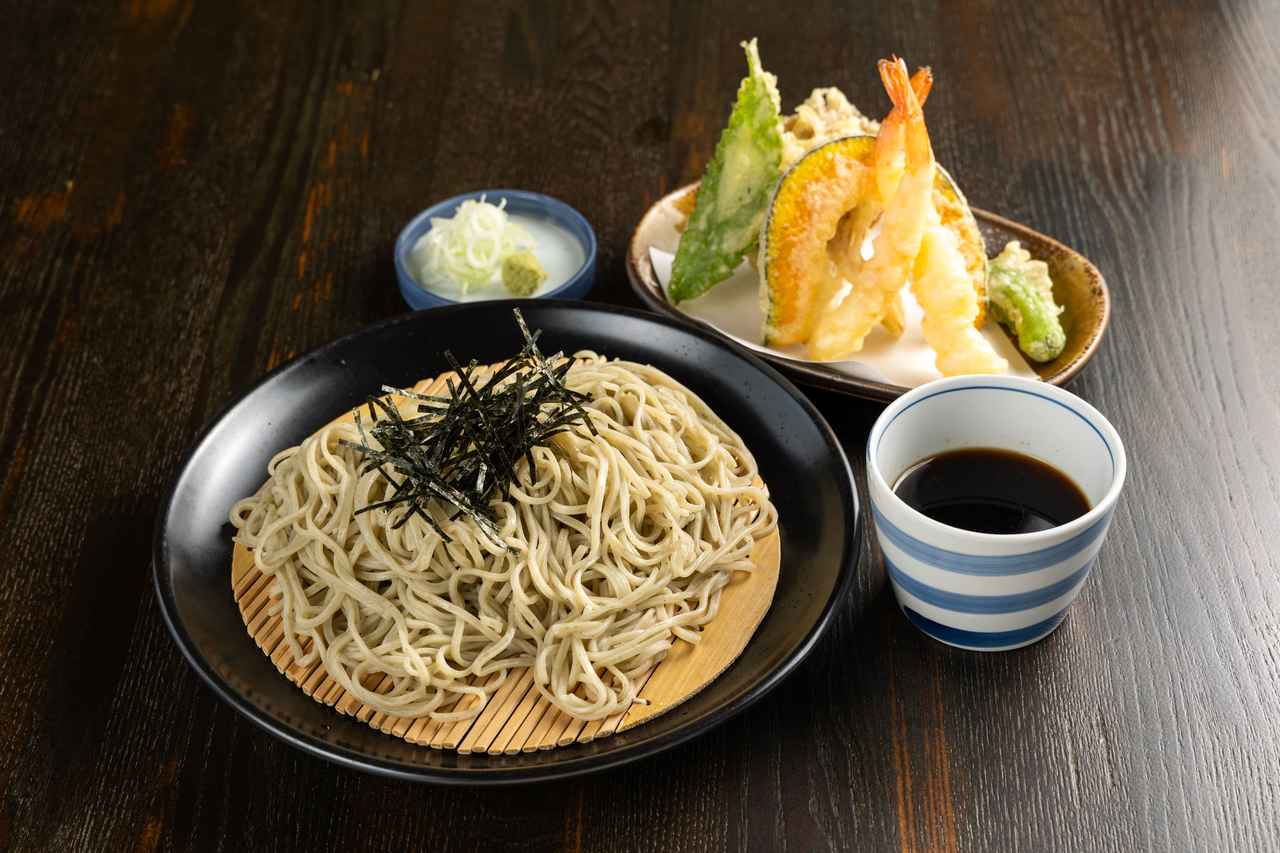 画像: 天ざるそばの昼食（イメージ）
