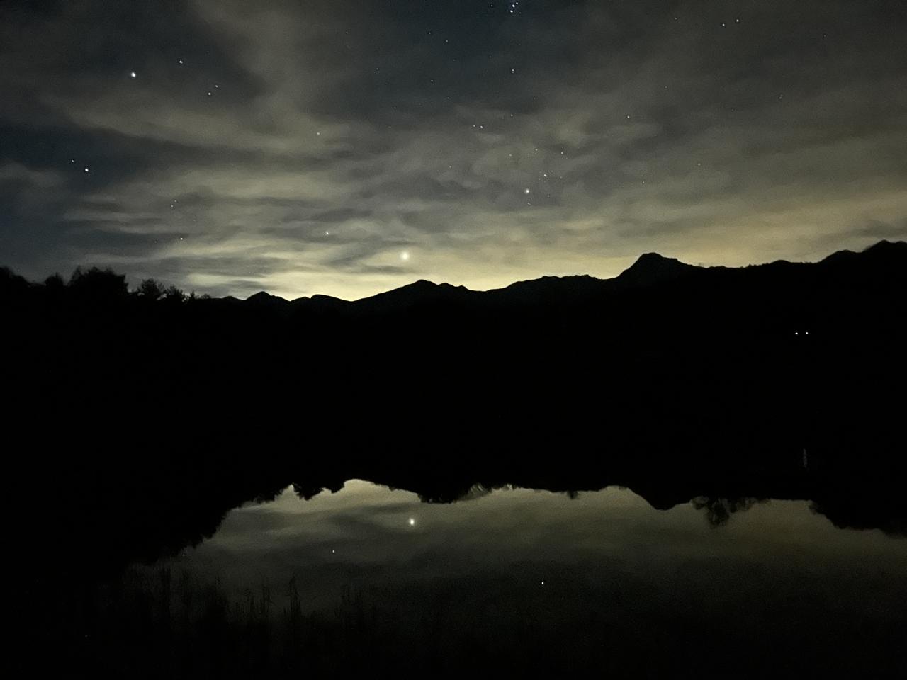 画像: まるやち湖からの星空（提供：原村）