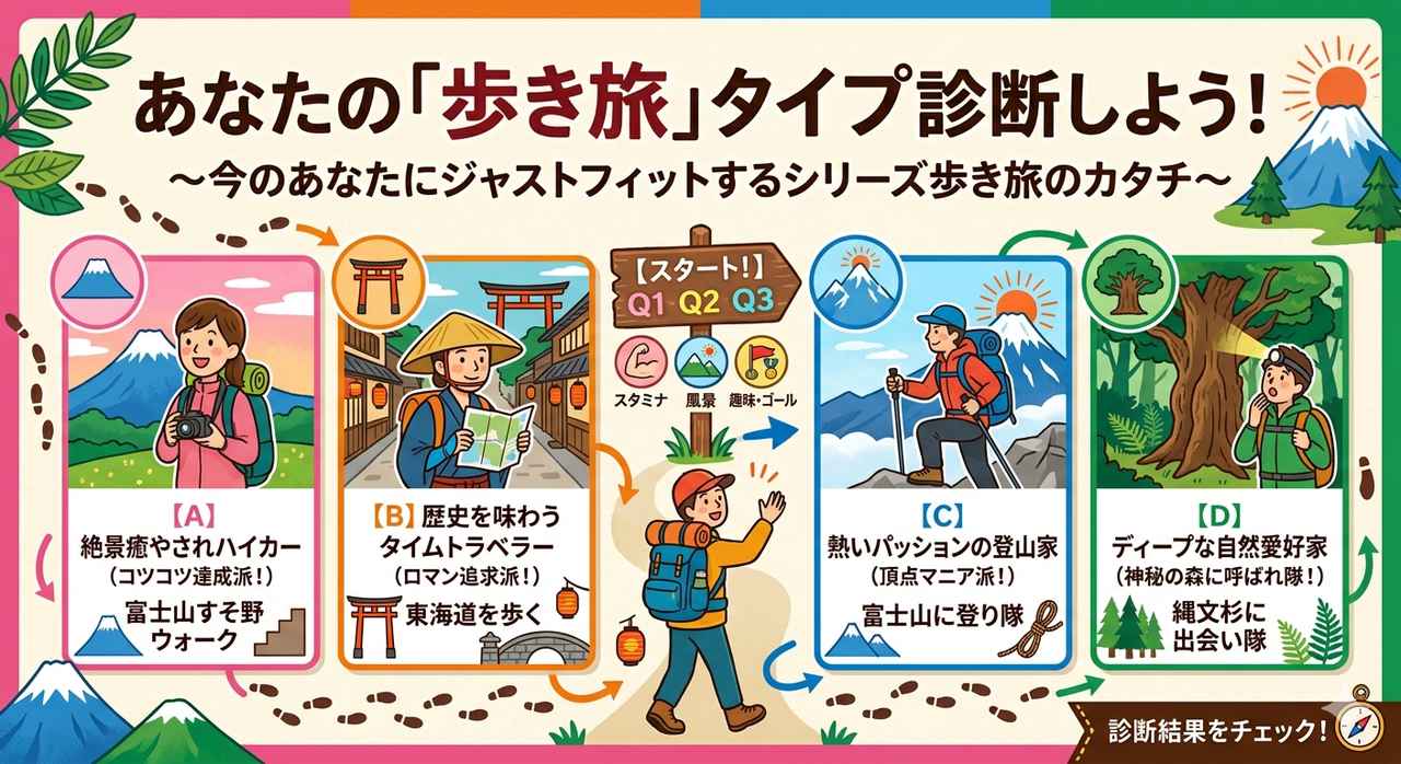 画像: あなたの「歩き旅」タイプ診断しよう！ ～今のあなたにジャストフィットするシリーズ歩き旅のカタチ～ - クラブログ ～スタッフブログ～｜クラブツーリズム