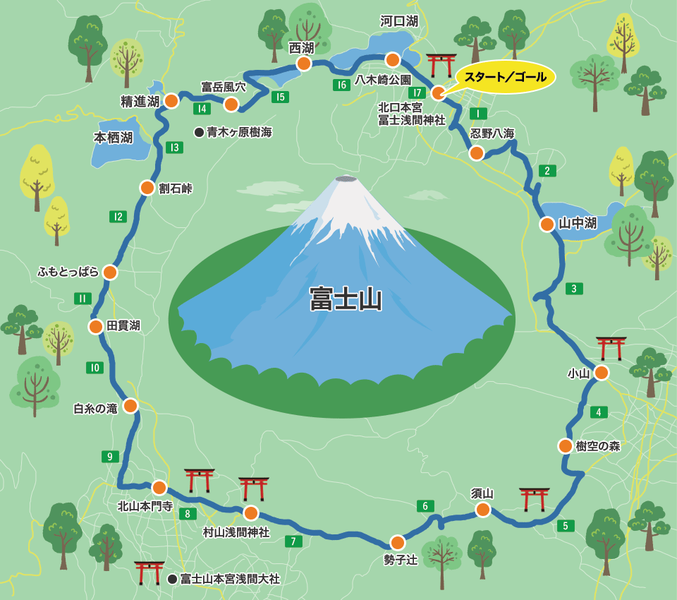 画像: 富士山すそ野ぐるり一周ウォークMAP