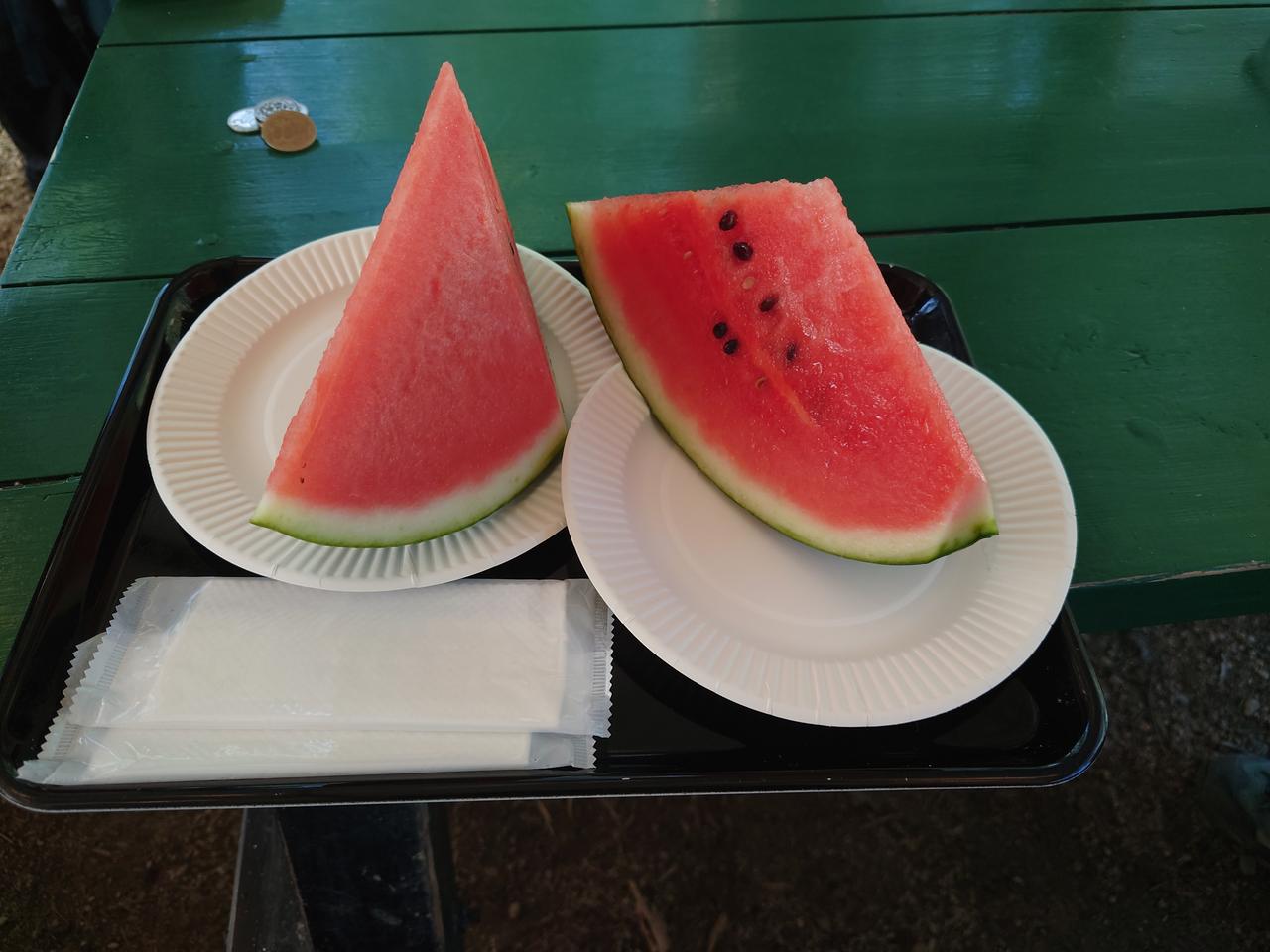 画像: 合戦小屋のスイカ