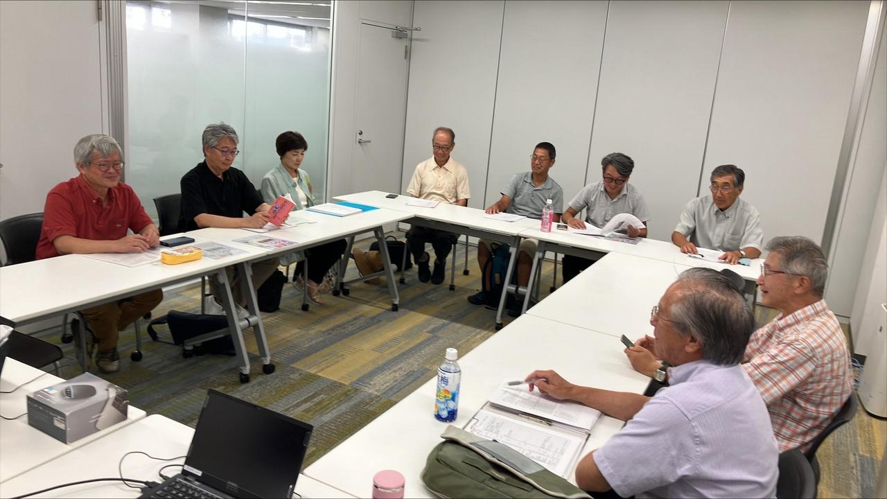 画像: 夏の中山道勉強会の様子