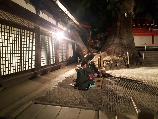 画像: 雅楽の奉納(林檎の庭にて)