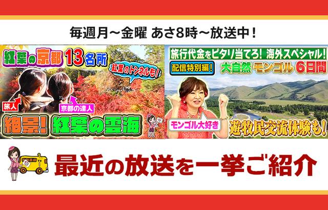 画像: 【7月8日更新】テレビ東京「教えて!ツアーの達人」で放送したツアー