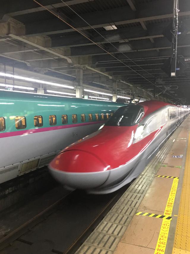 画像: 大宮駅にて8分にて乗り換えた「こまち1号」そのほとんどがB・C席でした・・・