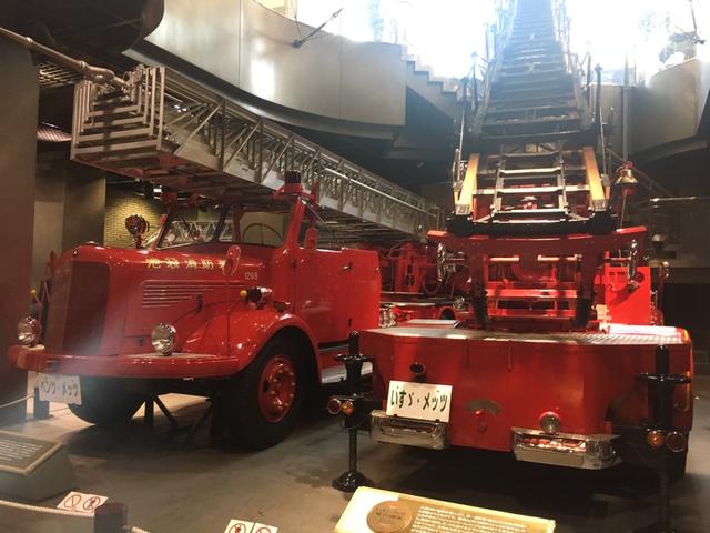 画像: 貴重な梯子自動車も展示しています