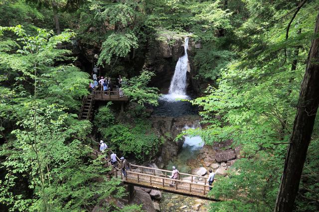 画像: 夕森公園の「竜神の滝」のダイナミックな眺め